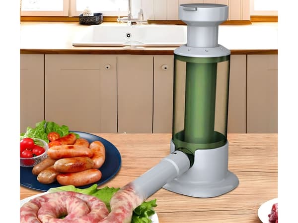 Manual Sausage Stuffer - Vertical Machine with 4 Nozzles