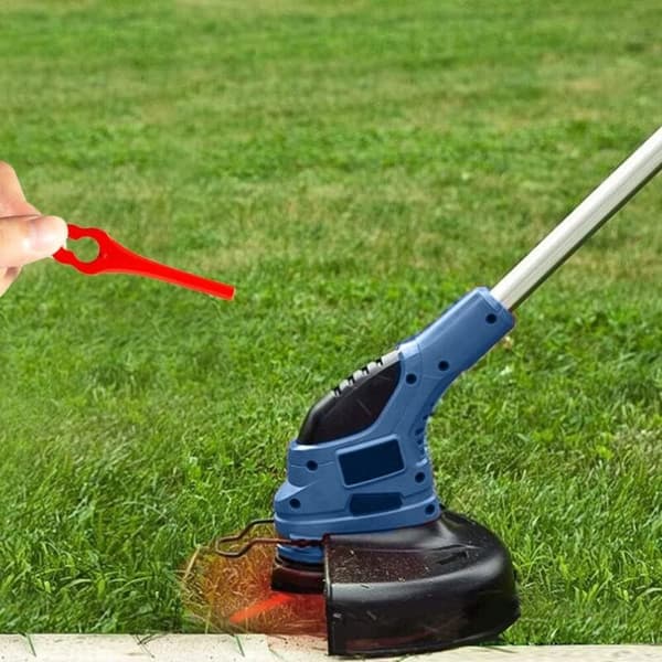 Pakke med 100 erstatningsplastblader for Florabest LIDL gresstrimmer. Lengde 83 mm (pakke med 100) - AIMOONSA