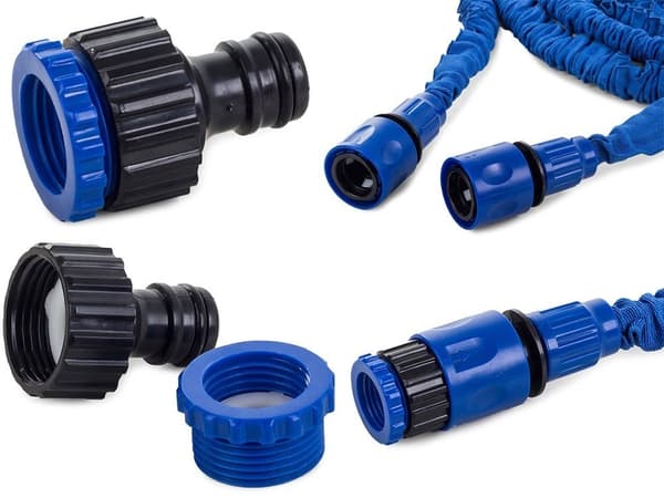 Garden Hose with Spray Gun - 60 meters - Blue