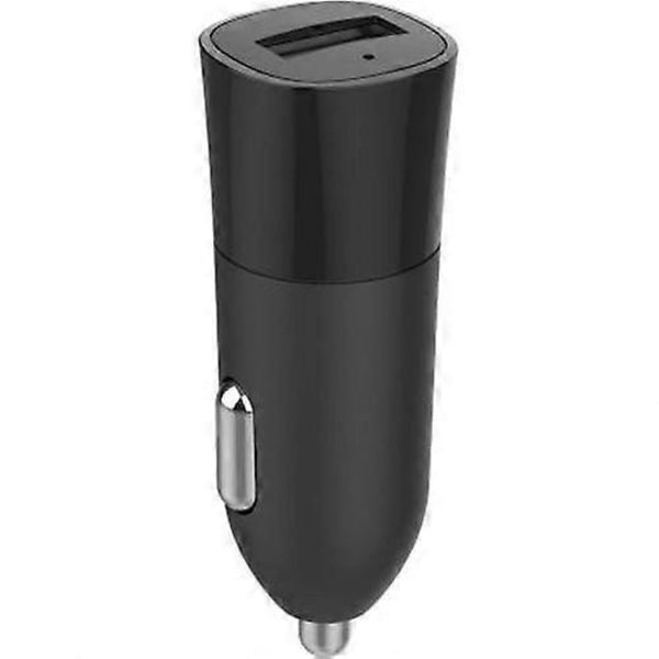 USB A billaddare 2.4A FastCharge USB A/micro USB-kabel, Svart