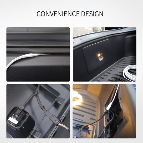 Tesla Model Y LED-lysstribe til Frunk, tilbehør til omgivende belysning