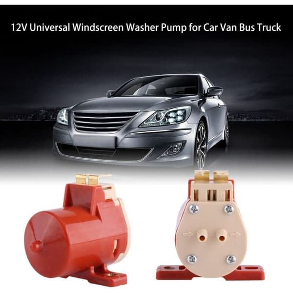 Universal forrudevasker/viskermotorpumpe. Til biler, varevogne, busser og lastbiler.