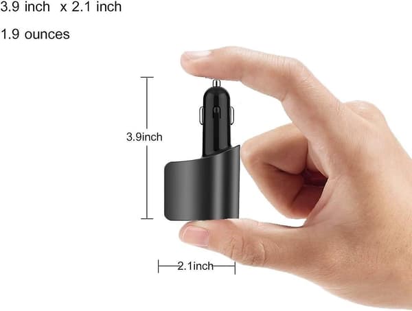 Billader, Multippel USB sigarettenneradapter, med 3 USB-porter (svart)