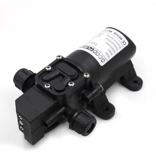 12V 6A 72W 6L högtrycksmembranpump. Rib