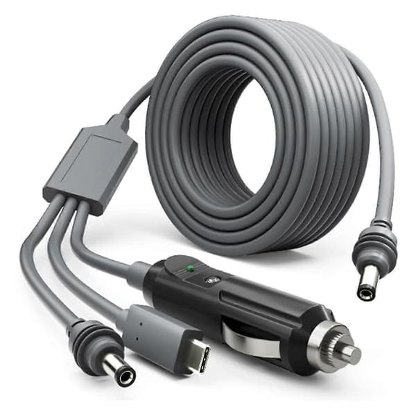 Til Starlink Mini 100W Kabel 3-i-1 Strømkabel 5M Biloplader