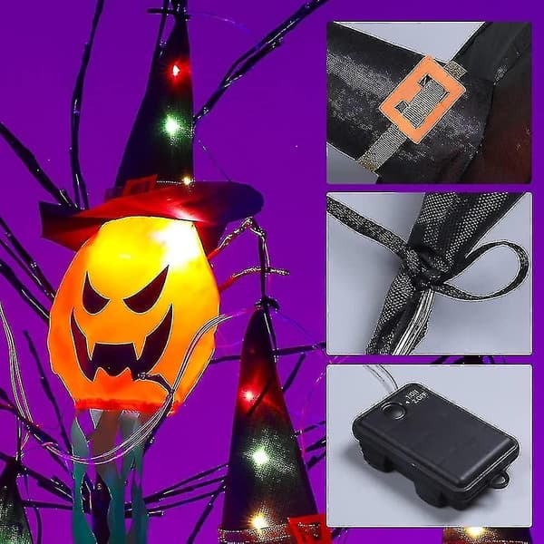 Jack-o'-lantern Halloween trädgårdsdekoration