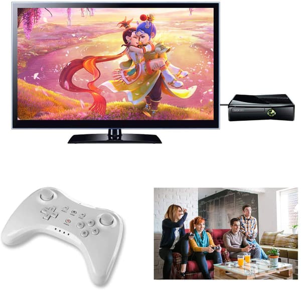 Pro Controller for Wii U, PowerLead Wireless Controller White