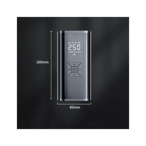 Trådløs dekkoppblåser - Medium - 6000mAh batteri - Automatisk avslåing - Innebygd LED
