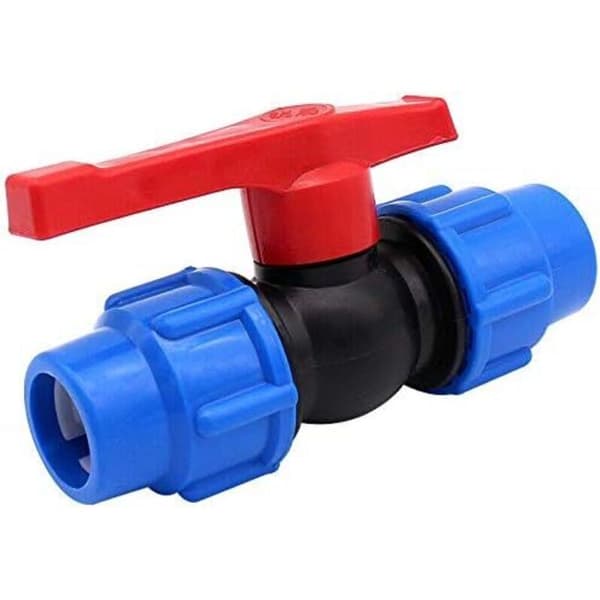 AIMOONSA HDPE plastkuleventil for 32 mm kompresjonsrør