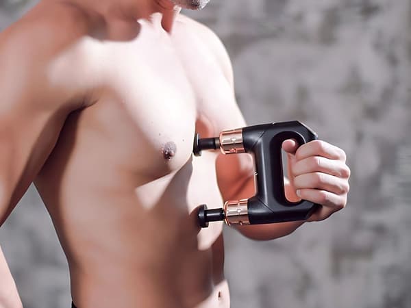 Massagepistol 8 munstycken - Dubbelsidig kroppsmassager