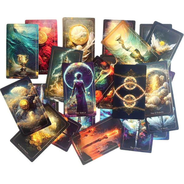 12X7CM Delusion Tarot Deck Delusion Tarotkort 78 Spill Juleunderholdningskort