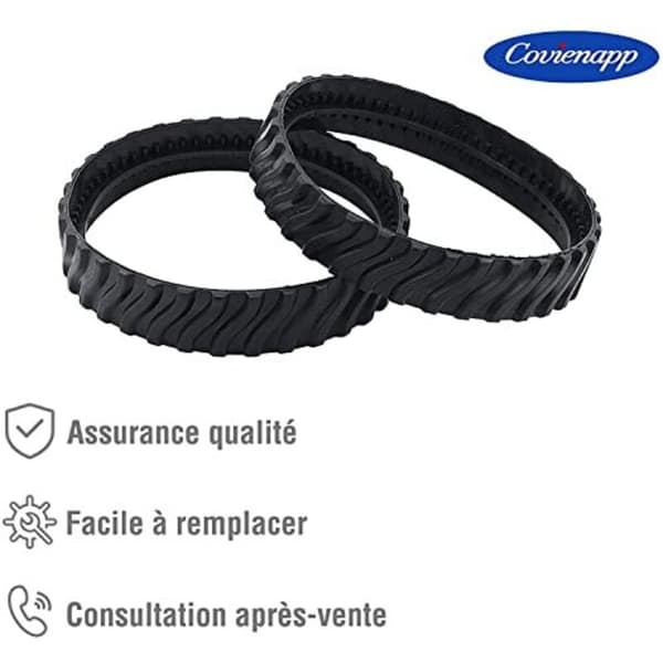 Covienapp R0526100 MX8 MX6 Erstatningsbælter til Baracuda Poolrensere (2 stk.)