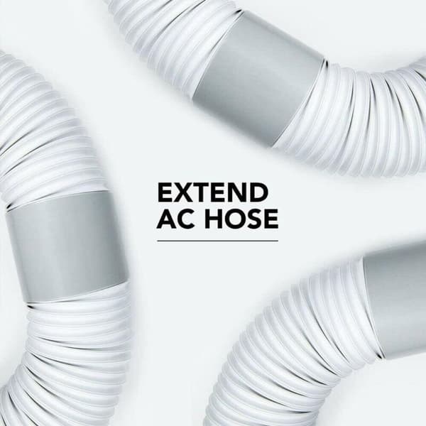 AIMOONSA Universal 5,9-tums (150 mm) bärbar luftkonditioneringsslangförlängningskoppling