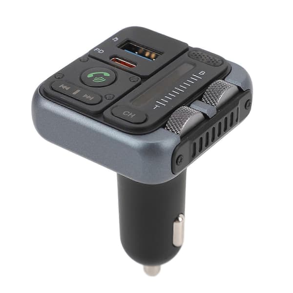 Typ C USB-billaddare med Bluetooth-sändare och MP3-spelare