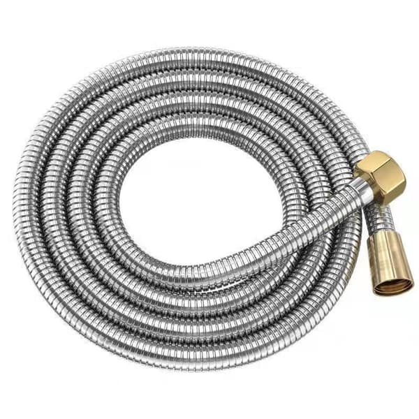 Dusjslange eksplosjonssikker 304 rustfritt stålslange - Kobberkjerne messingplugg, 3m, 1 stk
