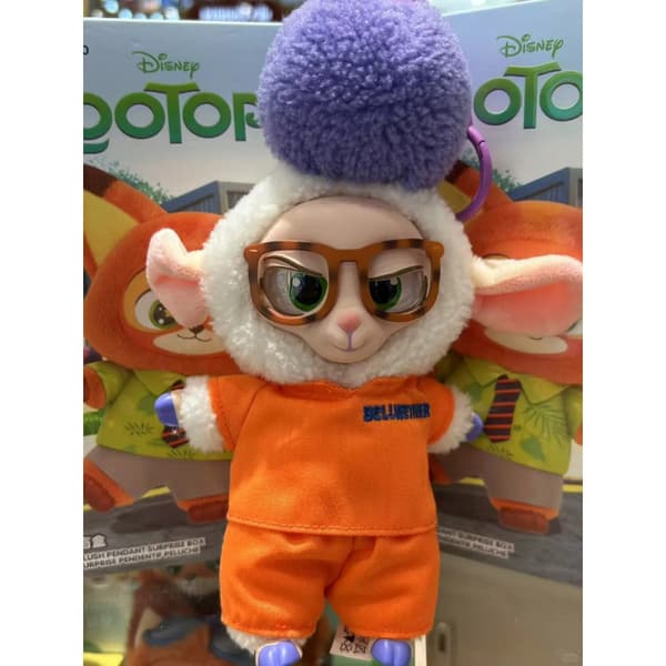 Plush Doll Keychain Zootopia Stuffed Animal Rabbit Judy Fox Nick Blind Box A6