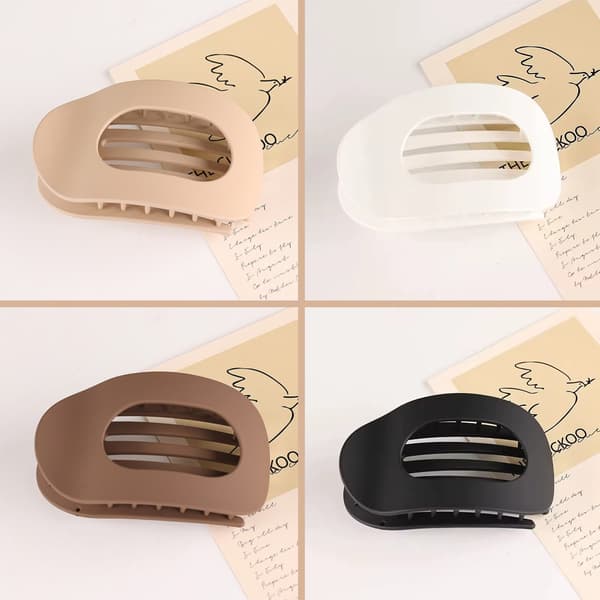 Flat hair clips - 4-pack
