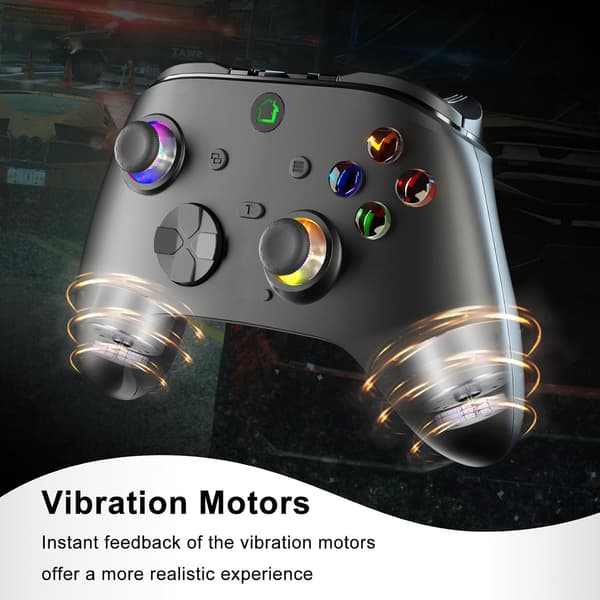 2025 Seneste Model Kablet Spilcontroller til X-BOX-1/One og PC, Understøtter RGB LED, Turbo, Programmerbar Knap, 3,5 mm Stik, Vibration, USB Ga