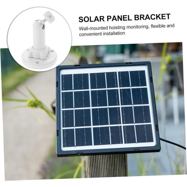 Solpanelstangstøtte, Solpanelbeslag, Solpanelmonteringsbeslag, Hvid Abdos