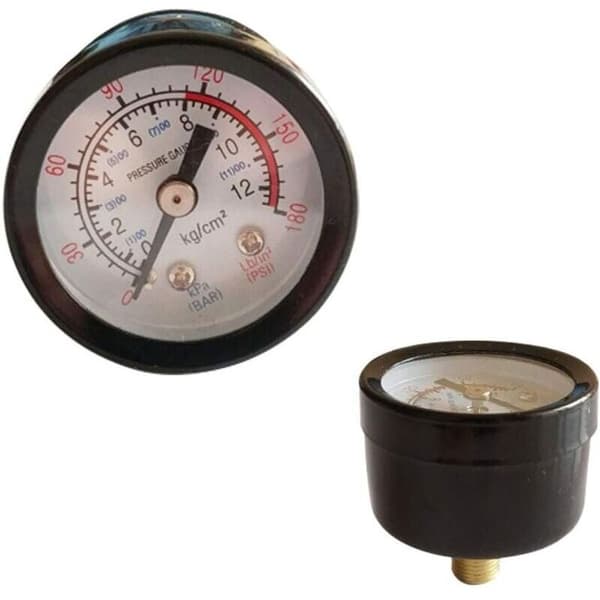 1/4\" Luftkompressor Trykregulator Pneumatisk Trykregulator. Trykreguleringsventil med 180psi 12bar Fitting (Firevejsventil)