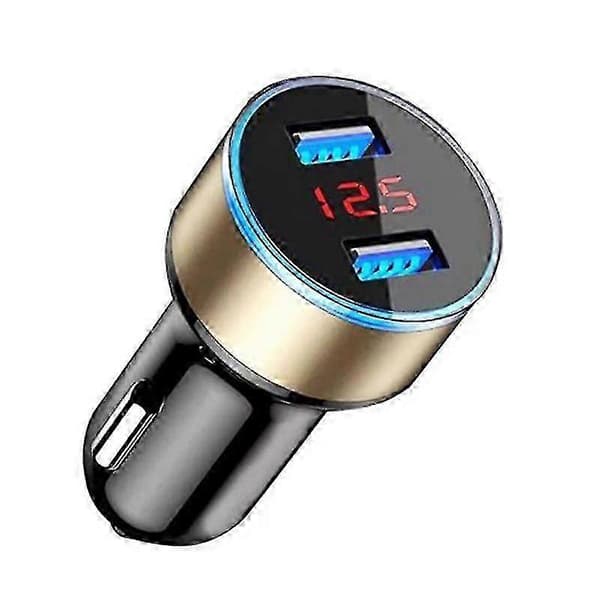 Multifunktionel Biloplader Dobbelt USB QC 3.0 Universal Cigarettænder