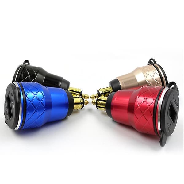Bil UTV Hurtigoplader 2 USB Motorcykel 3.0 Splitter Strømstik Oplader Adapter