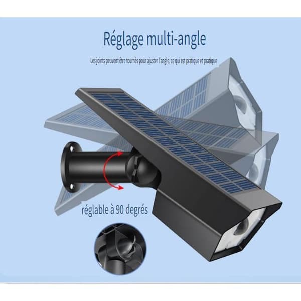 Utendørs solcellelampe - 42 LED - Bevegelsessensor - Hvitt lys - 800lm