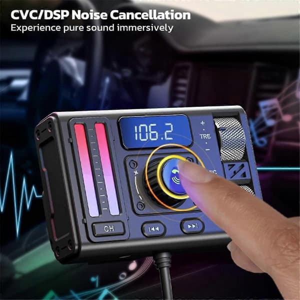 Bluetooth-yhteensopiva FM-lähetin autoon PD20W QC3.0 USB-latausautoadapteri MP3-soitin