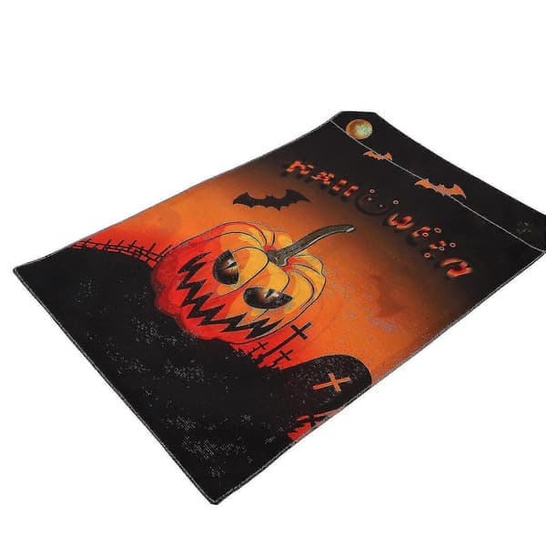 Rustik Jack-O-Lantern Haveflag, Glædelig Halloween, Halloween Spøgelse, Vertikal