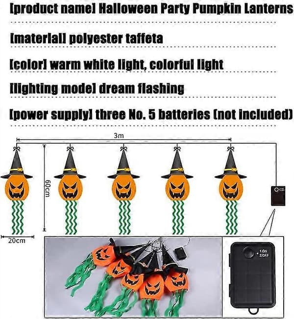 Jack-O-Lantern Halloween Trädgårdsdekoration