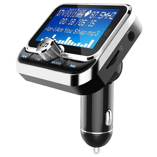 BC32 Multifunktionel LCD Bluetooth-kompatibel MP3 Musikafspiller FM-sender Biloplader