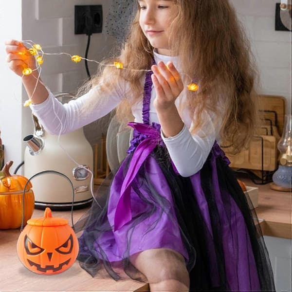 Halloween Græskar Slikspand, Jack O' Lantern Slikholder, Græskar