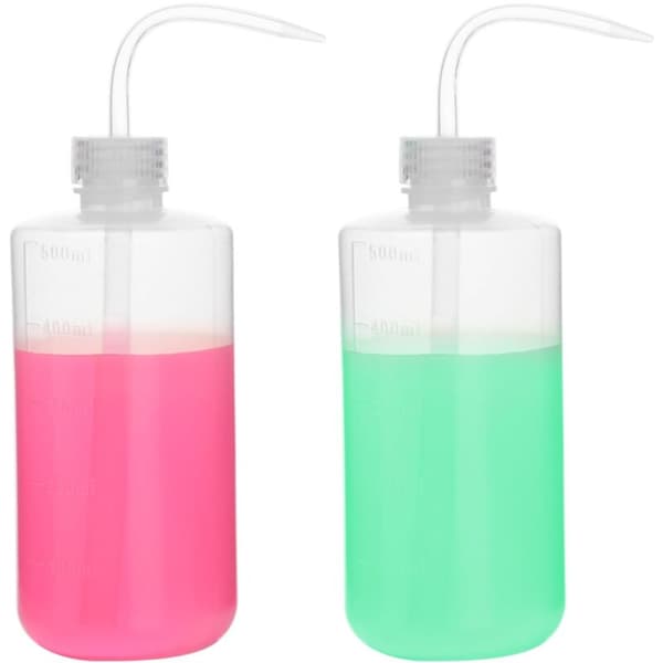 2-pack 500 ml klämflaskor i plast med smal öppning i LDPE. Klämflaska. 500 ml