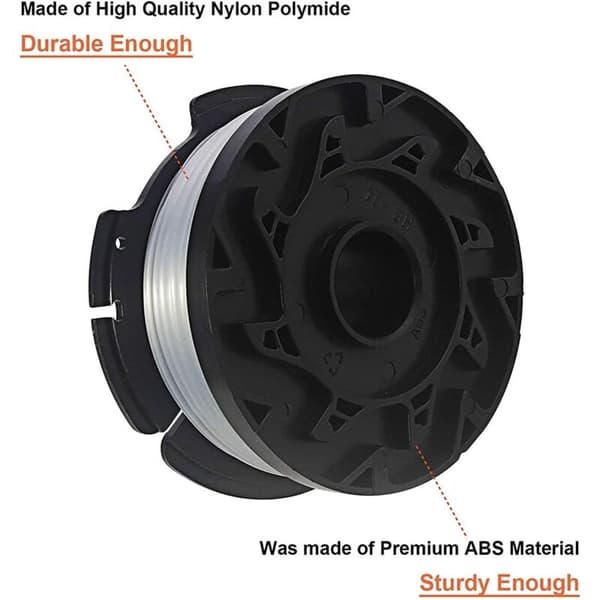 Pakke med 6 A6481 A6485 spoler til Black & Decker gresstrimmere