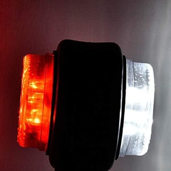 Sæt med 2 12V LED 20cm sidemarkeringslygter til lastbilanhænger