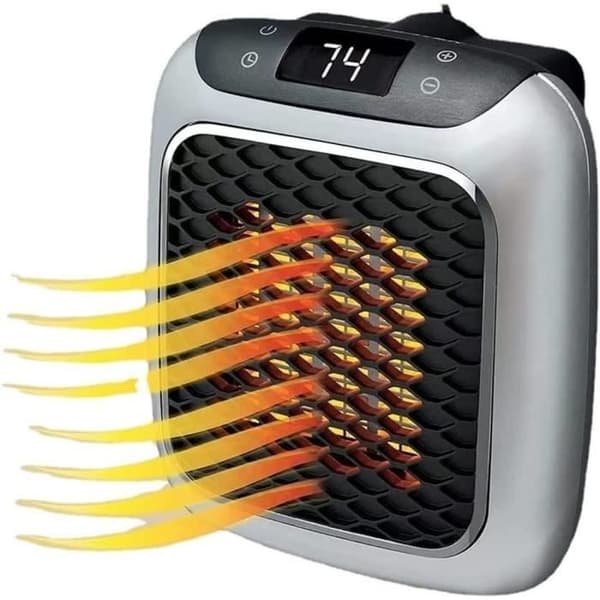 Stille keramisk varmevifte - N3633 - 800W - Grå - Kontor
