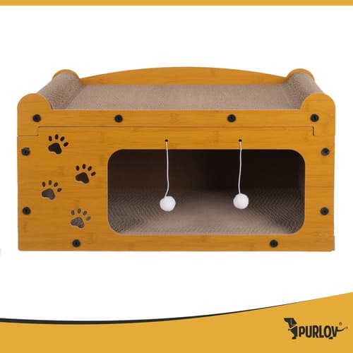 Cat Tree Two-Story - Scratching Furniture with Den