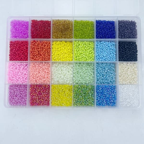Seed / Rocailles Pärlor Kiera Kit - KREA DIY Smyckeskit med olika pärlor - 35000 st