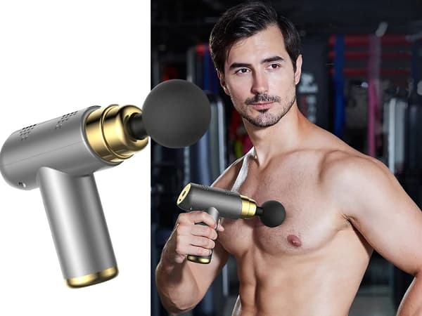 Portable Massage Gun for Muscle Massage - 4 Nozzles