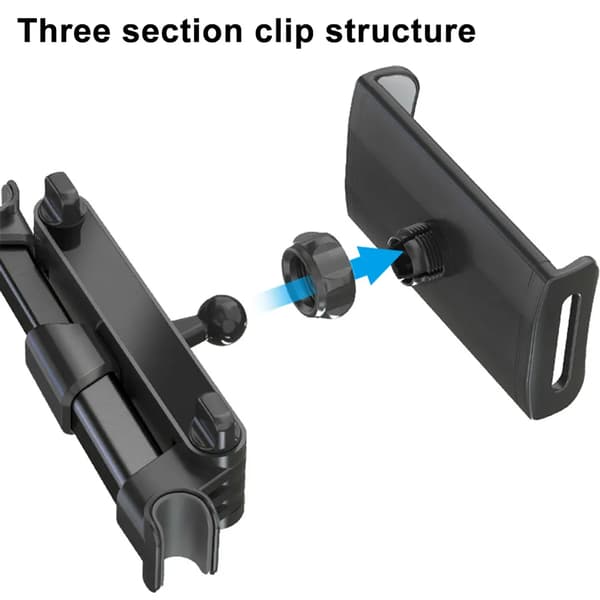 Foldable Car Headrest Phone/iPad Holder 360° Rotatable