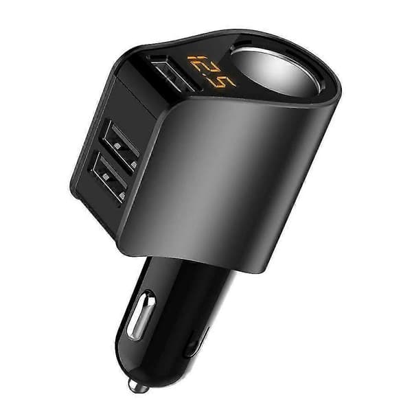 USB Billaddare Adapter Cigarettändaruttag Splitter Adapter