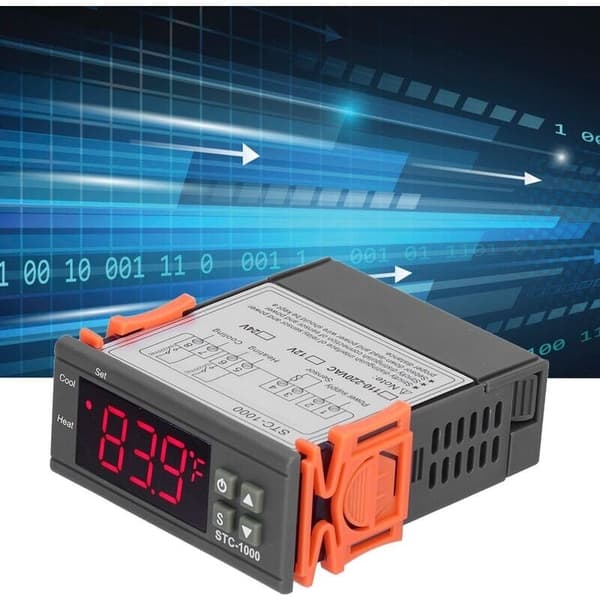 Digital temperaturregulator køle- og varmetermostat med NTC-sensor STC-100024V