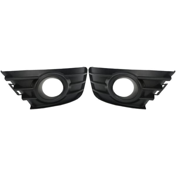 Par tåkelysgrilldeksler. Svart frontfanger tåkelysgrill for Citroen C4 2004-2008