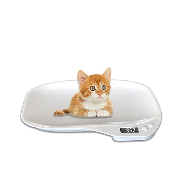 Digital Pet Scale 15000g - Accurate Weighing for Small Animals, Parcels, and Kitchen Use with LCD 40x18mm, White Backlight, Multiple Units, and Tare Function