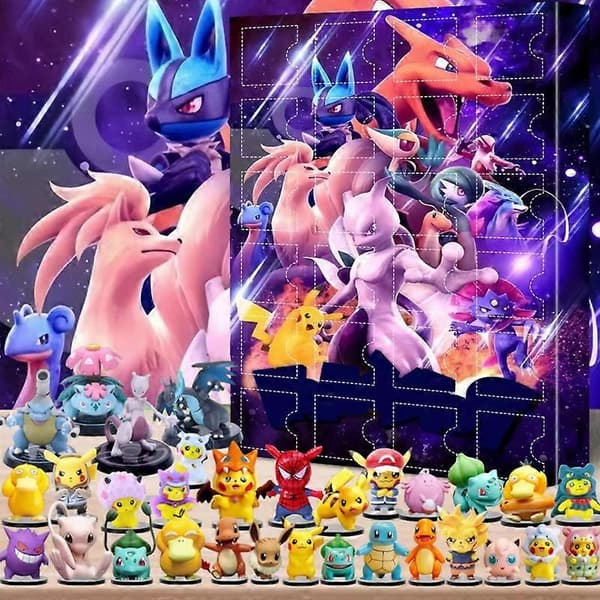 2025 Pokémon Julekalender Blind Box Jul 24 stk