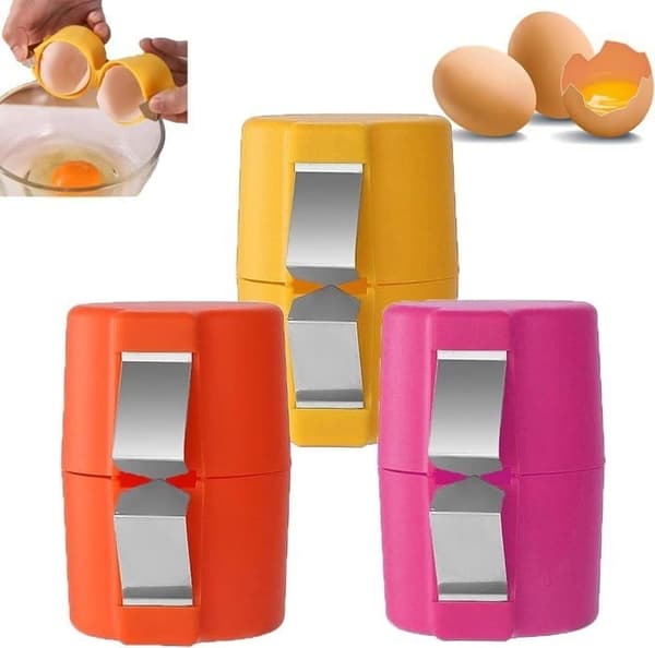 Egg Cracker Separator | Egg Cracker Tool, Portable Egg Cutter, Egg Shell Opener
