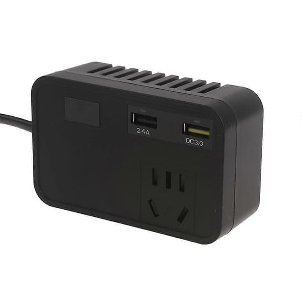 Multifunktionel biloplader med spændingsdisplay AC110V Output Input 12V-30V