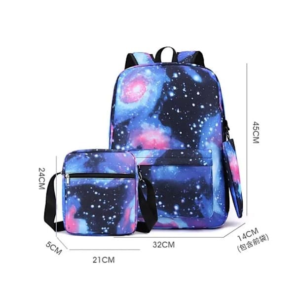 Lilo & Stitch Backpack for Men and Women, Large Capacity School Backpack, Lightweight, Laptop Backpack, Travel Backpack, 3-Piece same as picture same as picture2