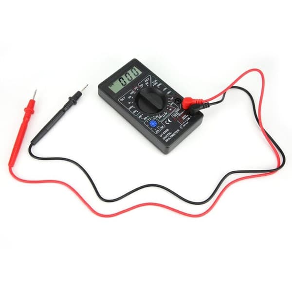 Digitalt multimeter. DT-830B multifunksjonelt bærbart LCD digitalt multimeter. Amperemeter, voltmeter, ohmmeter tester, voltmeter, ohmmeter
