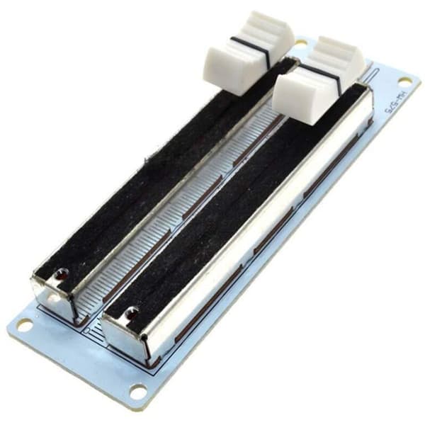 10kΩ dobbelt-række glidende lineær potentiometer modul til Arduino og mixere. Lineær glidende modstand